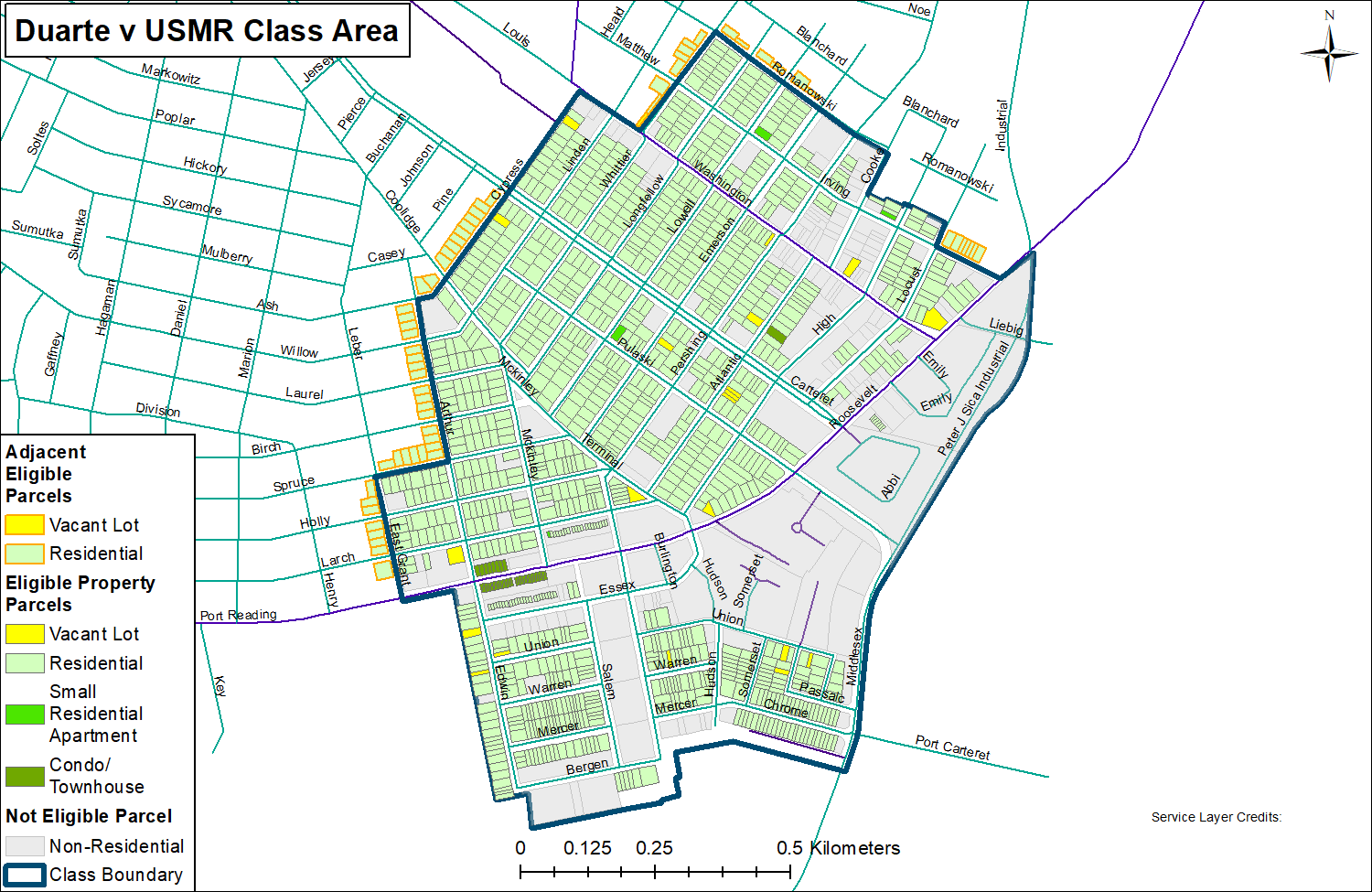 Duarte Vs. USMR Class Area Map